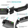 Sporty Silicone Wristwatch Strap