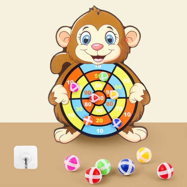 Spot Children's Sticky Ball Dart Board Cartoon Fun Plus Velvet