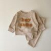 Spring and Autumn Newborn Alphabet Embroidery Baby Long Sleeve Spring and Autumn Newborn Alphabet Embroidery Baby Long Sleeve