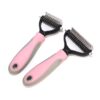 Stainless Double-sided Pet Brush Hair Removal Comb Grooming Dematting Stainless Double-sided Pet Brush Hair Removal Comb Grooming Dematting