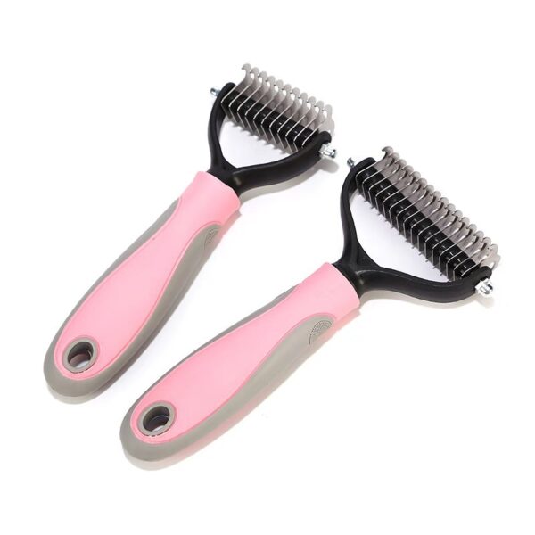 Stainless Double-sided Pet Brush Hair Removal Comb Grooming Dematting Stainless Double-sided Pet Brush Hair Removal Comb Grooming Dematting