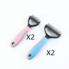 Stainless Double-sided Pet Brush Hair Removal Comb Grooming Dematting Stainless Double-sided Pet Brush Hair Removal Comb Grooming Dematting
