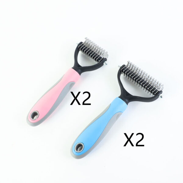 Stainless Double-sided Pet Brush Hair Removal Comb Grooming Dematting Stainless Double-sided Pet Brush Hair Removal Comb Grooming Dematting