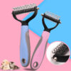 Stainless Double-sided Pet Brush Hair Removal Comb Grooming Dematting Stainless Double-sided Pet Brush Hair Removal Comb Grooming Dematting