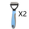 Stainless Double-sided Pet Brush Hair Removal Comb Grooming Dematting Stainless Double-sided Pet Brush Hair Removal Comb Grooming Dematting