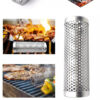 Stainless Steel Smoke Pipe Barbecue Tray Holder Accessories Stainless Steel Smoke Pipe Barbecue Tray Holder Accessories