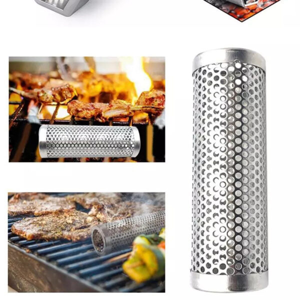 Stainless Steel Smoke Pipe Barbecue Tray Holder Accessories Stainless Steel Smoke Pipe Barbecue Tray Holder Accessories