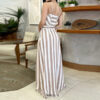Striped Print Younger Skirt Suit Women Striped Print Younger Skirt Suit Women