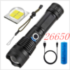 Strong Light Flashlight Rechargeable Zoom Power Display Outdoor Super Strong Light Flashlight Rechargeable Zoom Power Display Outdoor Super