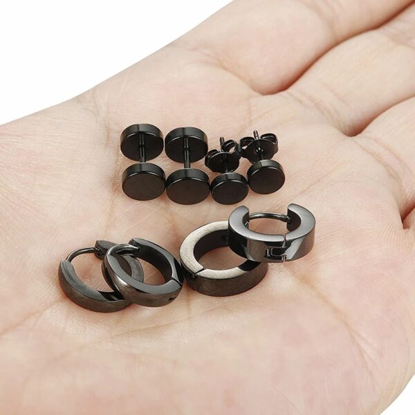 Stylish Round Dumbbell Set Stainless Steel Studs Stylish Round Dumbbell Set Stainless Steel Studs