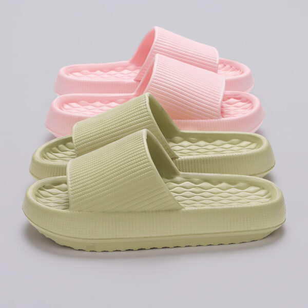 Summer EVA Slippers Solid Color Rhombus Stripe Anti-slip Women's Home Summer EVA Slippers Solid Color Rhombus Stripe Anti-slip Women's Home