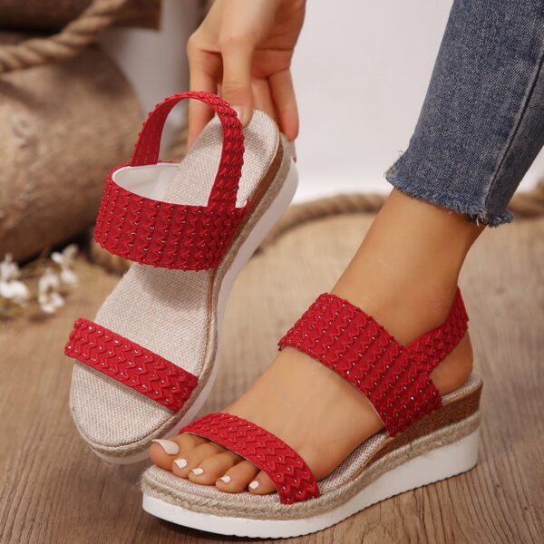 Summer Fashion Wedge Sandals for Women Peep-toe Shoes