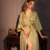 Summer High-grade Satin Jacquard Night Skirt Women Summer High-grade Satin Jacquard Night Skirt Women