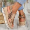 Summer Shiny Sandals Hollow Design Fish Mouth Sandal for Women Fashion