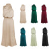 Summer Sleeveless Dress Fashion Elegant Evening Party Club Clothing Summer Sleeveless Dress Fashion Elegant Evening Party Club Clothing