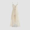 Summer Style Lace Strap Maxi Solid Color Dress Summer Style Lace Strap Maxi Solid Color Dress