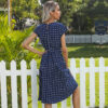 Summer Women Polka Dot Short Sleeve Dress Casual Bandage Party Pleated Summer Women Polka Dot Short Sleeve Dress Casual Bandage Party Pleated