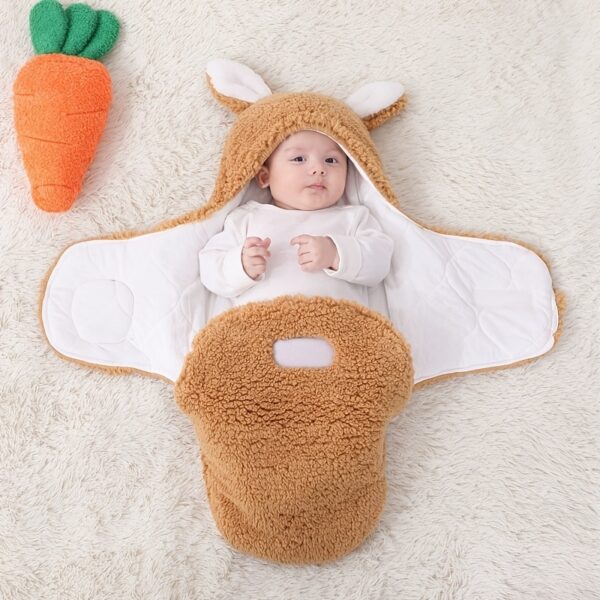 Super Soft Baby Sleeping Bag Fluffy Fleece Newborn Blanket Swaddle