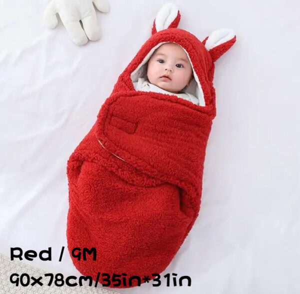 Super Soft Baby Sleeping Bag Fluffy Fleece Newborn Blanket Swaddle