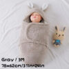 Super Soft Baby Sleeping Bag Fluffy Fleece Newborn Blanket Swaddle