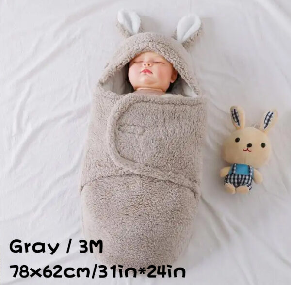 Super Soft Baby Sleeping Bag Fluffy Fleece Newborn Blanket Swaddle