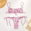 Swimwear Women's Printed Strap Bikini Swimwear Women's Printed Strap Bikini