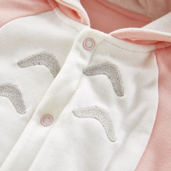 The Cotton Padded Baby Romper Thickened Chinchilla Hooded Onesies The Cotton Padded Baby Romper Thickened Chinchilla Hooded Onesies