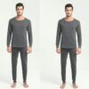Thermal Underwear Suit Men's Round Neck Polyester Thin Autumn Clothes