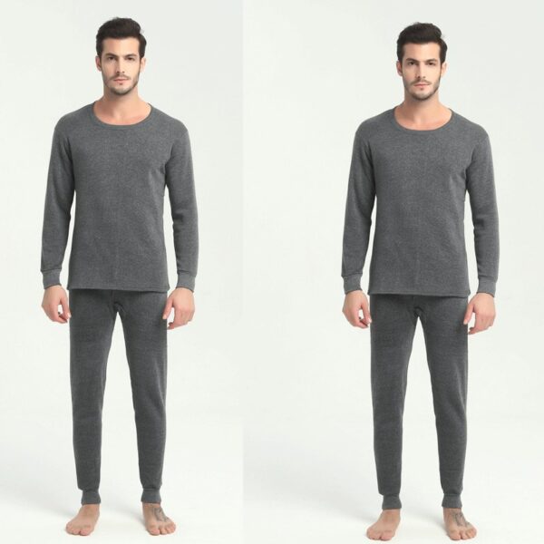 Thermal Underwear Suit Men's Round Neck Polyester Thin Autumn Clothes