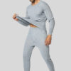 Thermal Underwear Suit Men's Round Neck Polyester Thin Autumn Clothes