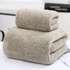Thick Bamboo Charcoal Fiber Coral Fleece Towels Suit Thick Bamboo Charcoal Fiber Coral Fleece Towels Suit
