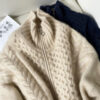 Thick Cashmere Women High Neck Zipper Sweater Cardigan Thick Cashmere Women High Neck Zipper Sweater Cardigan