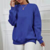 Thick Loose Round Neck Long Sleeve Solid Color Hoodie Thick Loose Round Neck Long Sleeve Solid Color Hoodie