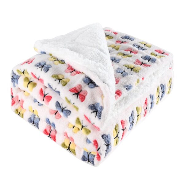 Thickened Flannel Lamb Wool Composite Double Blanket Leisure Gift Thickened Flannel Lamb Wool Composite Double Blanket Leisure Gift
