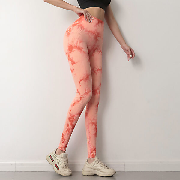Tie Dye Leggings Women Fitness Yoga Pants Seamless Push Up Workout
