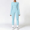 Tight-fitting Brushed Yoga Suit Quick-drying Fitness Clothes Long