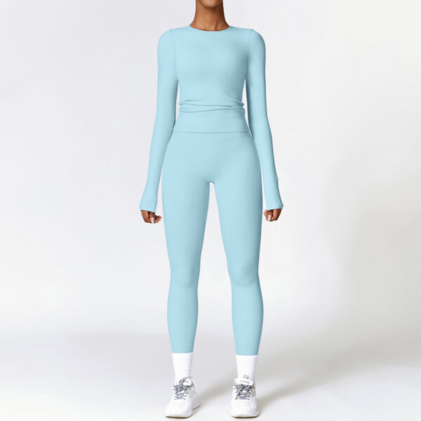 Tight-fitting Brushed Yoga Suit Quick-drying Fitness Clothes Long