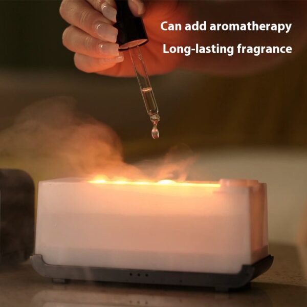 Timing Simulation Aroma Diffuser USB Household Flame Humidifier