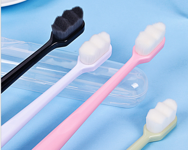 Ultra-fine Toothbrush Super Soft Bristle Deep Cleaning Brush Portable