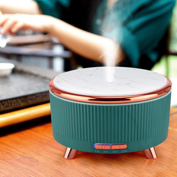 Ultrasonic Aroma Diffuser Wood Grain Home Mini 500ml Humidifier Desktop