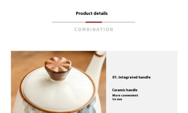 Underglaze Cup Suit Household Living Room Water Pot Tea Set