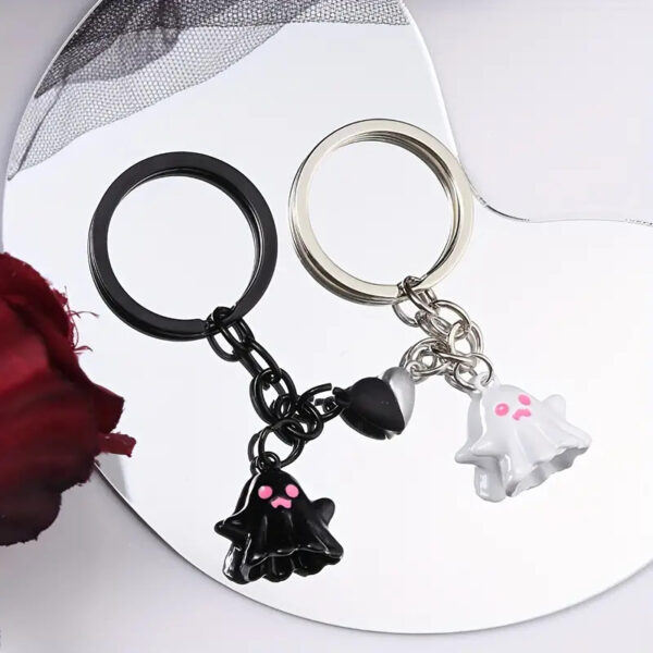Unique Bag Hanging Halloween Ghost Keychain Cute Couple Magnetic