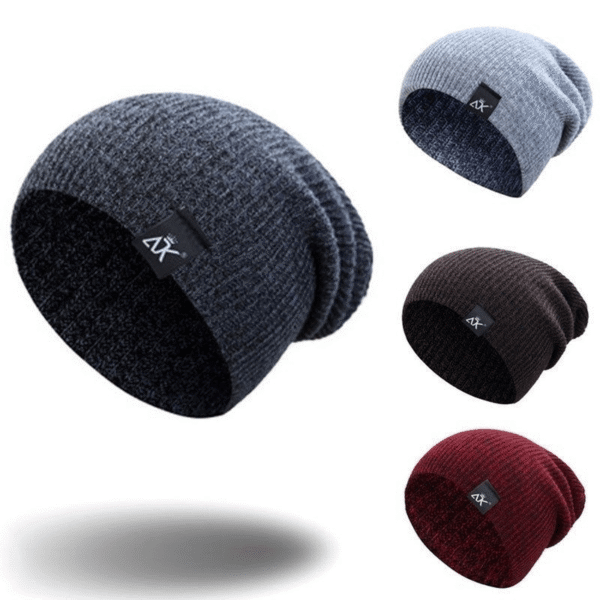 Unisex Fashionable Knitted Beanie Winter Wool Elastic Hat for Outdoor