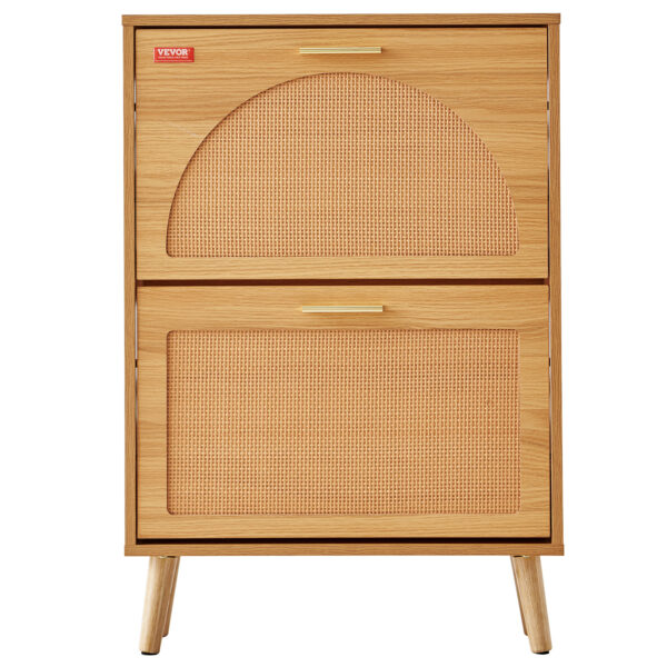 VEVOR Shoe Cabinet with 2 Flip Drawers Storage for Entryway Free VEVOR Shoe Cabinet with 2 Flip Drawers Storage for Entryway Free
