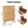 VEVOR Shoe Cabinet with 2 Flip Drawers Storage for Entryway Free VEVOR Shoe Cabinet with 2 Flip Drawers Storage for Entryway Free