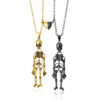 Vintage Skull Ghost Necklace Hand in Hand Vintage Skull Ghost Necklace Hand in Hand