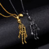 Vintage Skull Ghost Necklace Hand in Hand Vintage Skull Ghost Necklace Hand in Hand