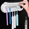Wall Mounted Toothbrush Holder Smart UV Sterilizer Toothpaste Dispenser Wall Mounted Toothbrush Holder Smart UV Sterilizer Toothpaste Dispenser