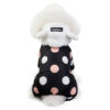 Warm Big Polka Dot Four-leg Cotton Coat Warm Big Polka Dot Four-leg Cotton Coat