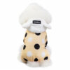 Warm Big Polka Dot Four-leg Cotton Coat Warm Big Polka Dot Four-leg Cotton Coat